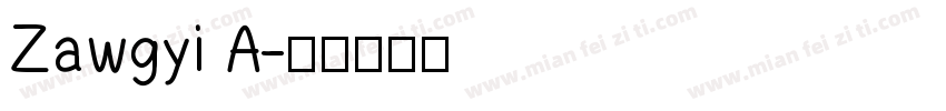 Zawgyi A字体转换